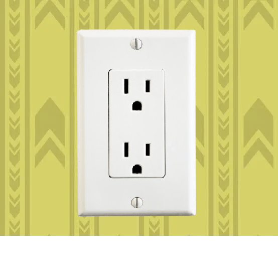 Level 0 Wall Tiles With Outlet With Bottom White Wooden Beam