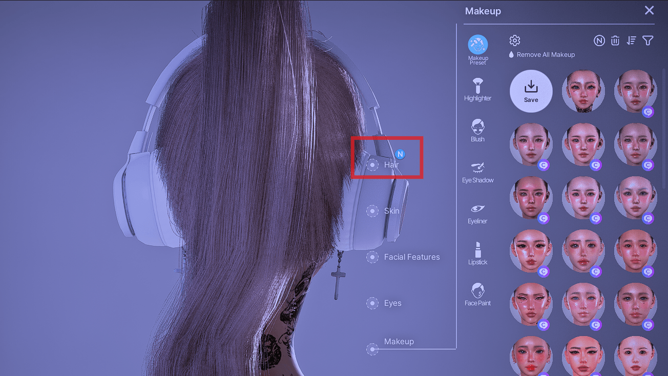 Unlock Salon CAZ Hair_ingame3.png