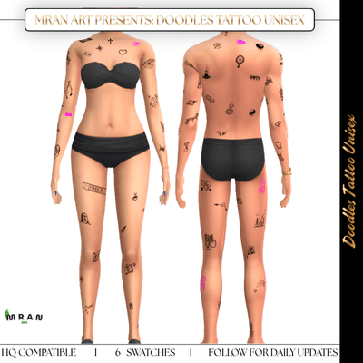 Doodles Tattoo Unisex