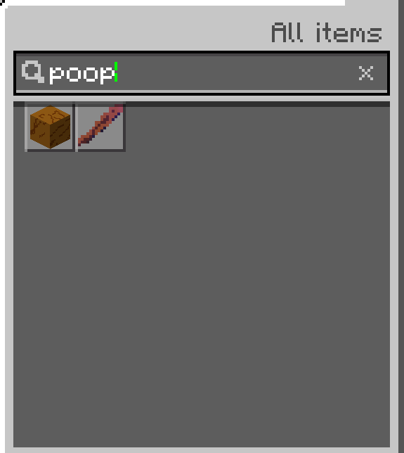 The poop items
