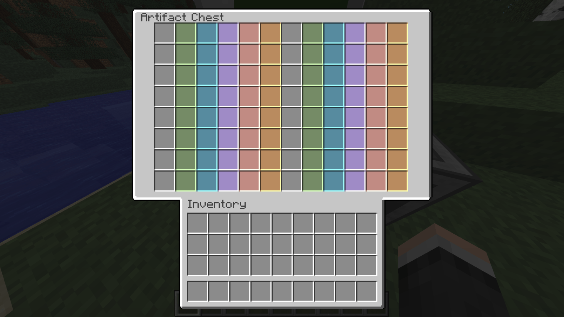 Thumbnail Only for artifacts and containers. Works like shulker.