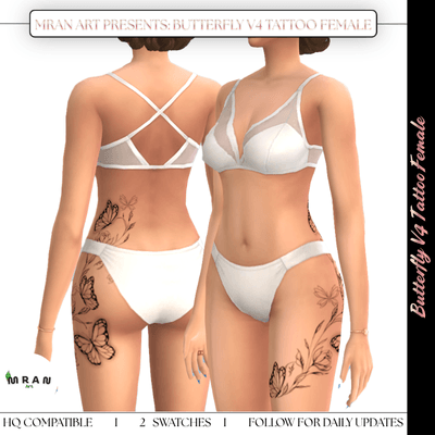 Butterfly V4 Tattoo Female