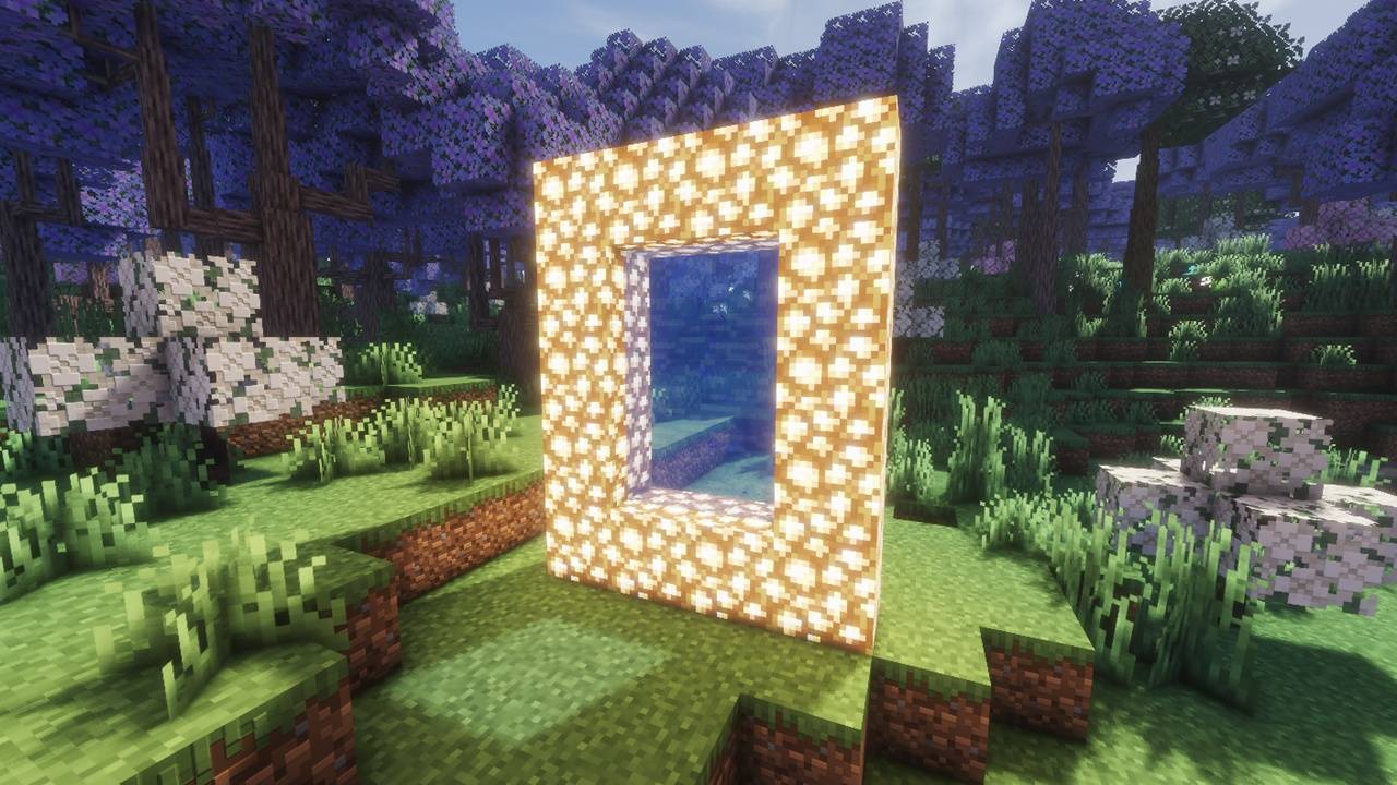 Create a portal made of glowstone and light it with a bucket of water. and you'll have a portal to The Aether