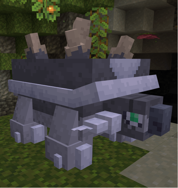 Thumbnail Spending centuries slowly tunneling through deep caverns in search of rare minerals. Its heavy rock shell serves as a natural crucible. The more it consumes a specific mineral, the more the crystals on its back change their properties.
