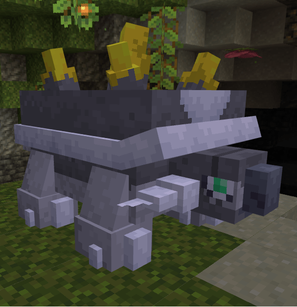 Thumbnail Spending centuries slowly tunneling through deep caverns in search of rare minerals. Its heavy rock shell serves as a natural crucible. The more it consumes a specific mineral, the more the crystals on its back change their properties.