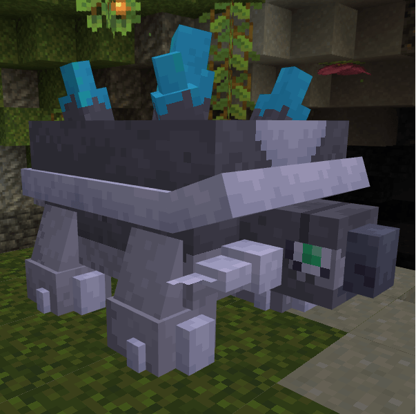 Thumbnail Spending centuries slowly tunneling through deep caverns in search of rare minerals. Its heavy rock shell serves as a natural crucible. The more it consumes a specific mineral, the more the crystals on its back change their properties.