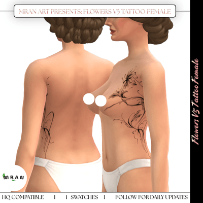 Flowers V5 Tattoo Female