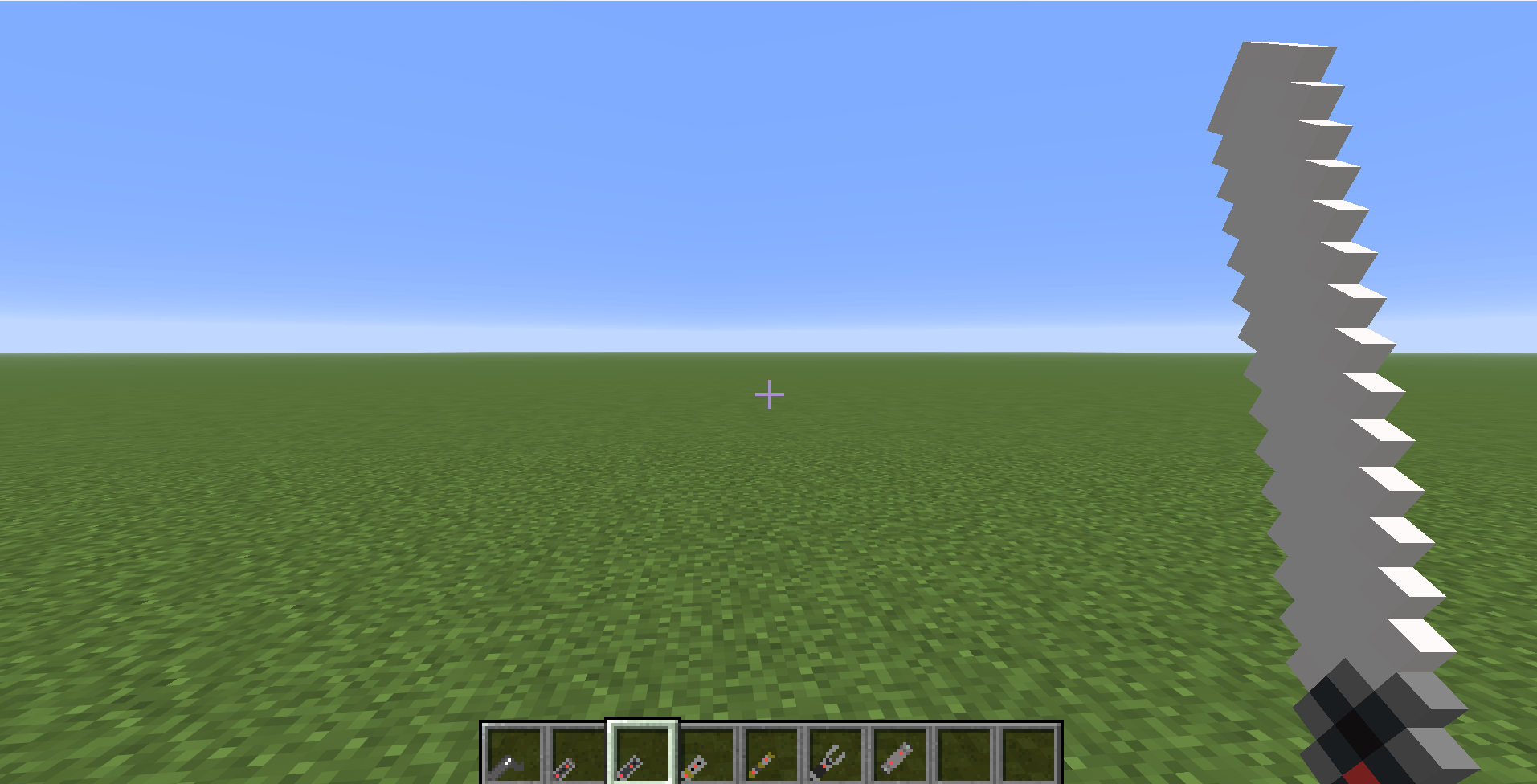 The Copper spear is now a white lightsaber! Sorry if it looks a bit off