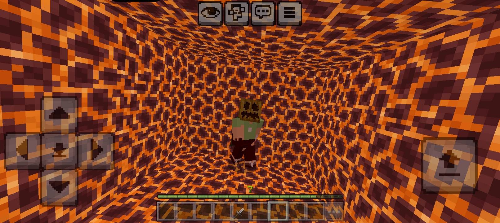 Think is in creative mode? Absolutely wrong this is the point of the pack that make hearts bars and hunger bars invisible