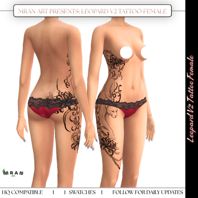 Leopard V2 Tattoo Female