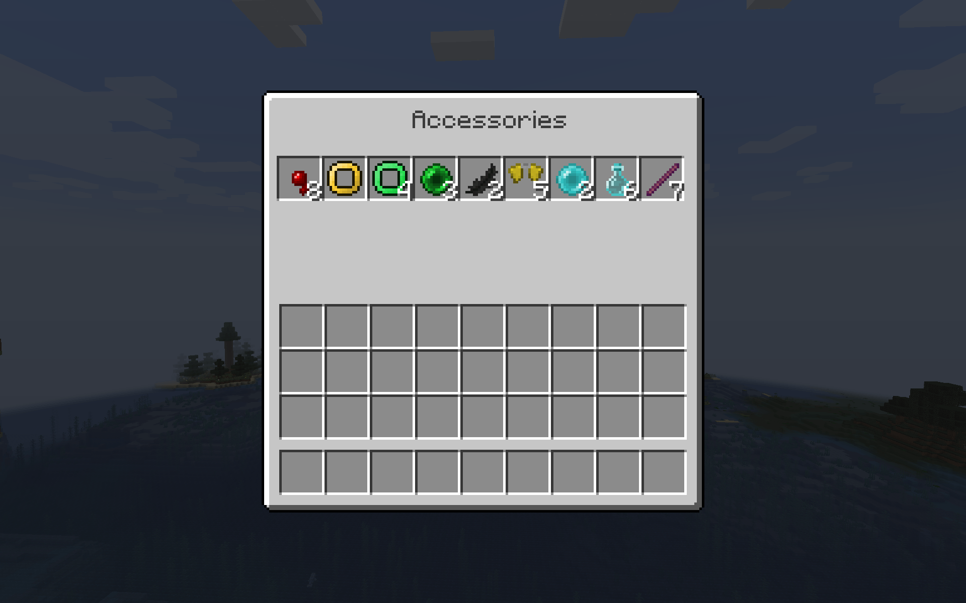 Accessories (press "G" to open)