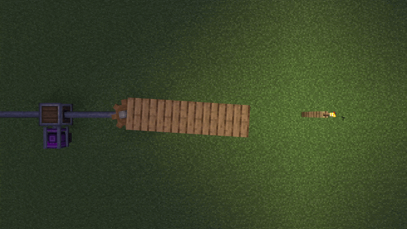 A real torch placed in the world casts light onto a moving Sub-Level (LAMB)