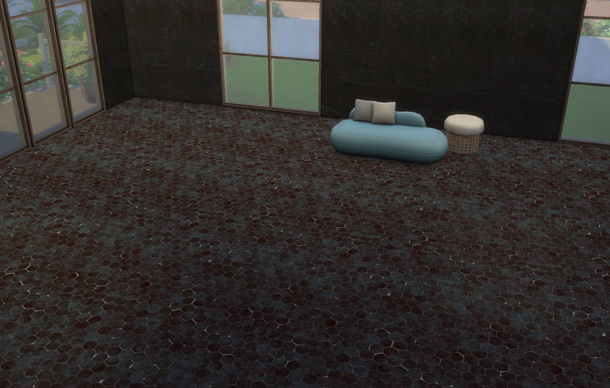 JLA Hex Stone Tile Floor - 1