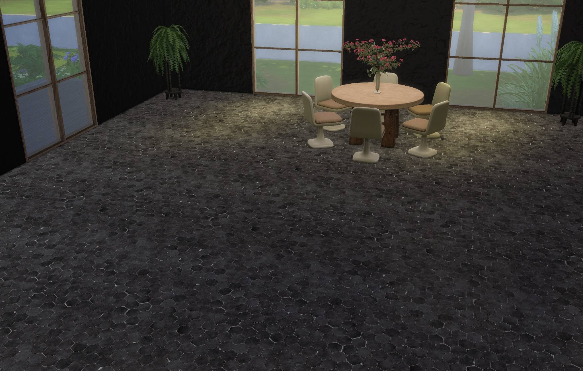 JLA Hex Stone Tile Floor - 2