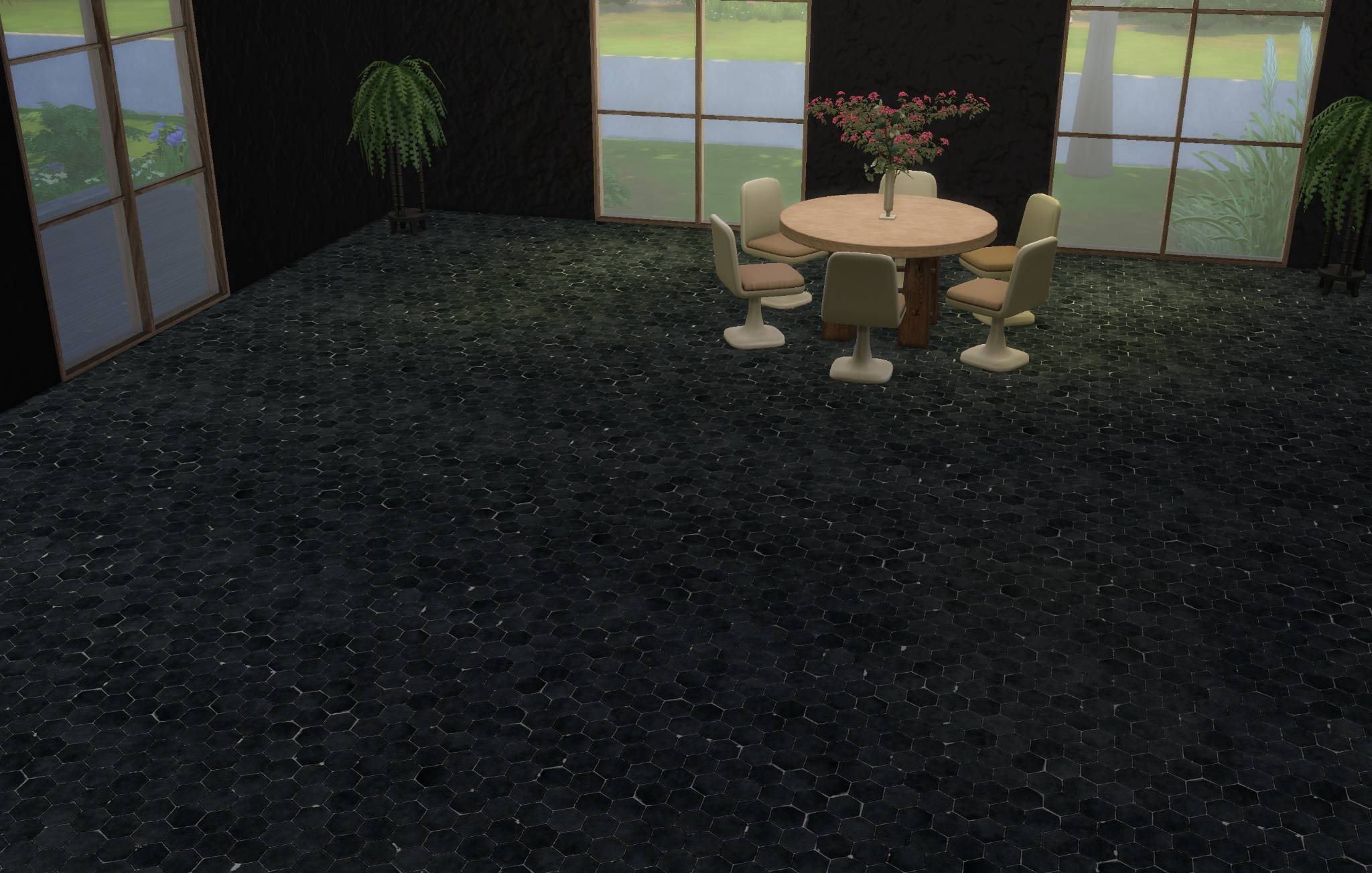 JLA Hex Stone Tile Floor - 4