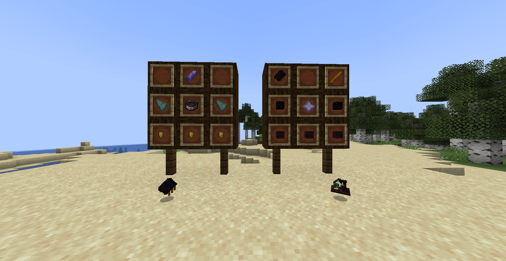 Recipes for both the Homing Device (left) and Soldering Station (right).