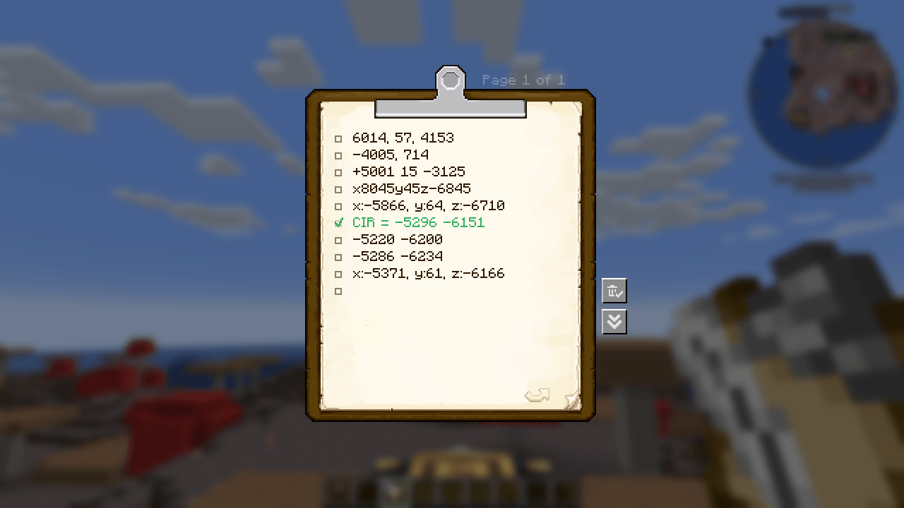 Coordinates in Clipboard