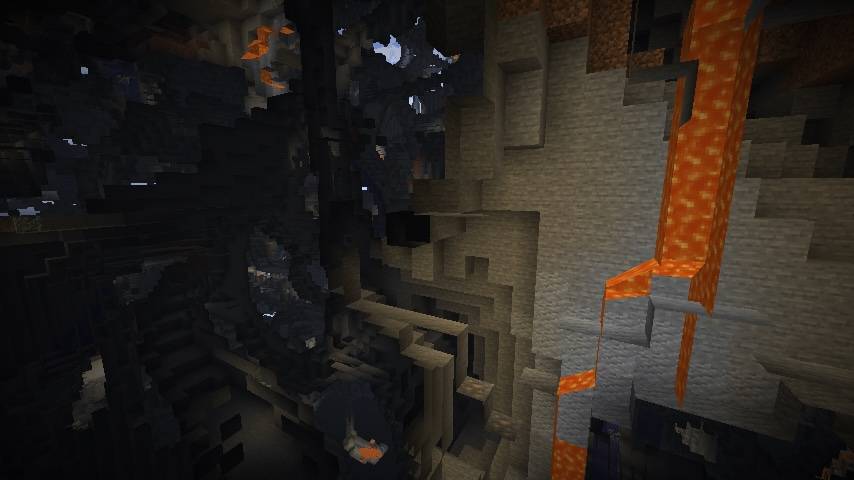 The world is filled with cave systems completely. Don't get claustrophobic! Make space and thrive! There are 1000's of caves to explore, and optional structures too, like Trial Chambers.