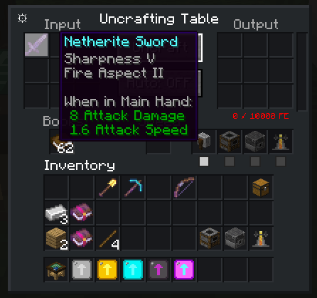 Thumbnail Can uncraft netherite Gear