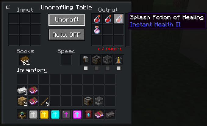 Thumbnail Lingering Potions uncraft into sSplash Potions