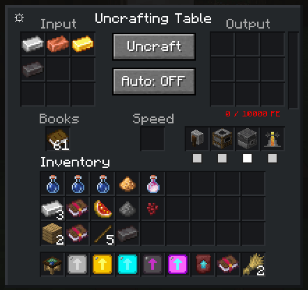 Thumbnail When uncrafting Ingots, The Universal Uncrafting Table requires a Blast Furnace.