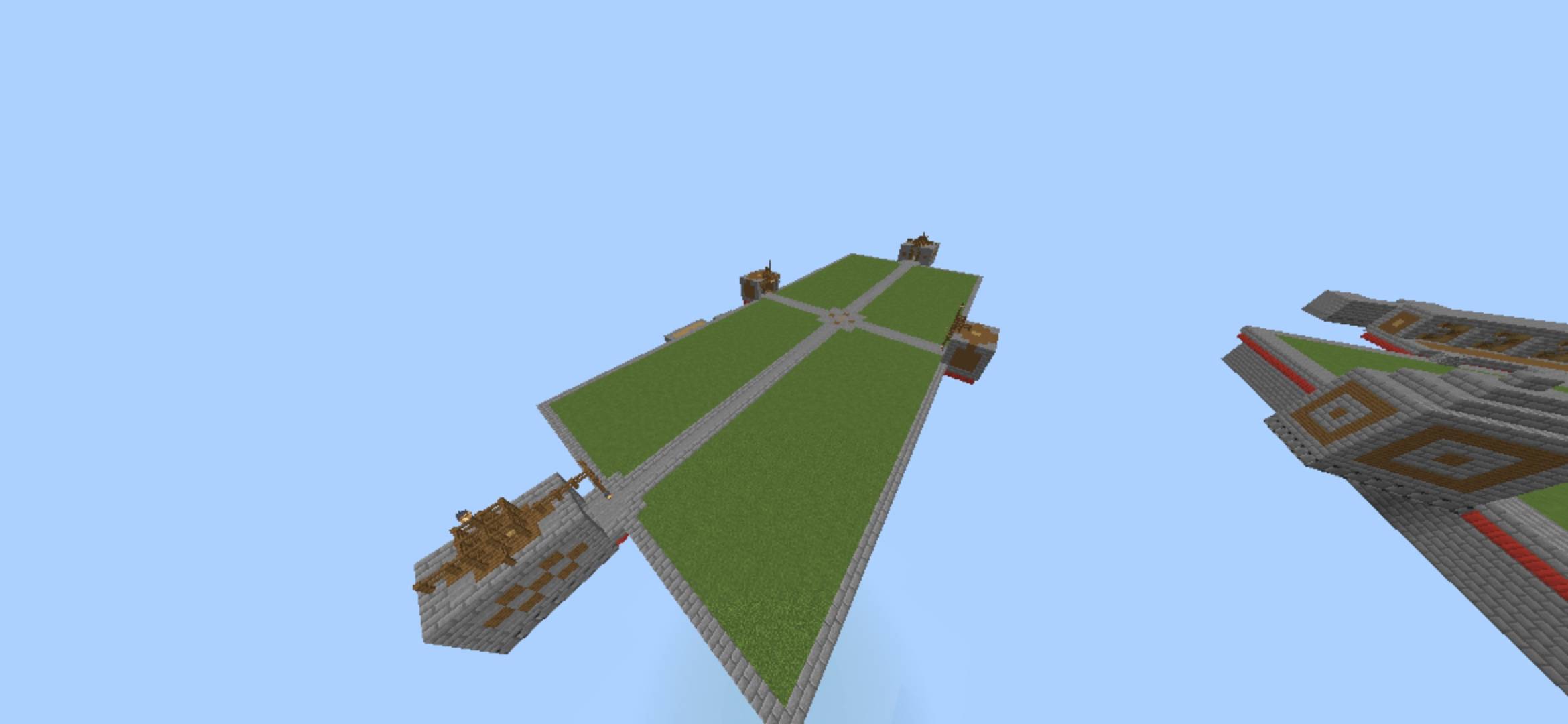 In this Arena, you cant place blocks so its better to fight with kits which do not needs block placements like sword, axe, E-Mace, Spear-Mace,