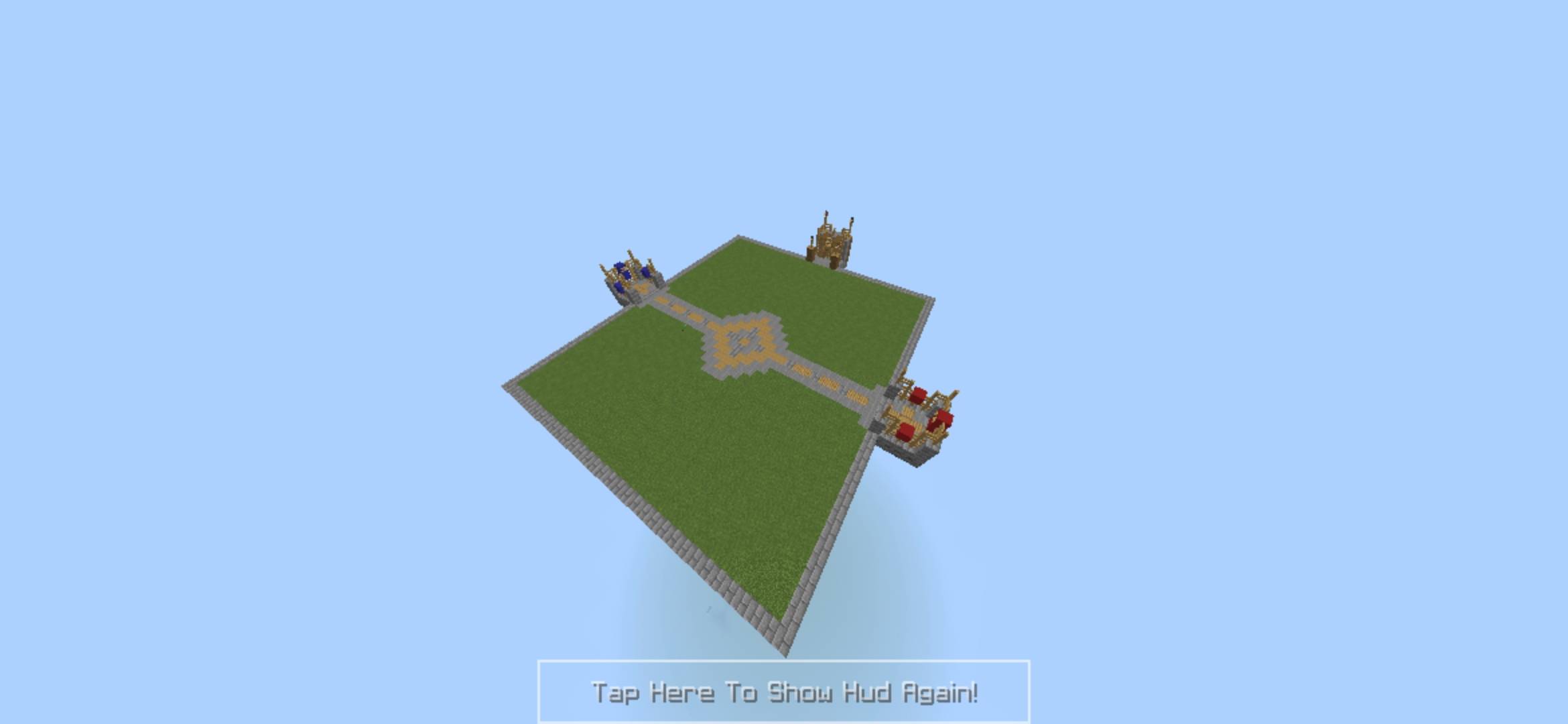 The main Arena where you can spar with your friend or enemy on an amazing battle with the new minecraft weapon spear using its rule "more speed=more damage" using the increasing momentum created due to riding a horse.