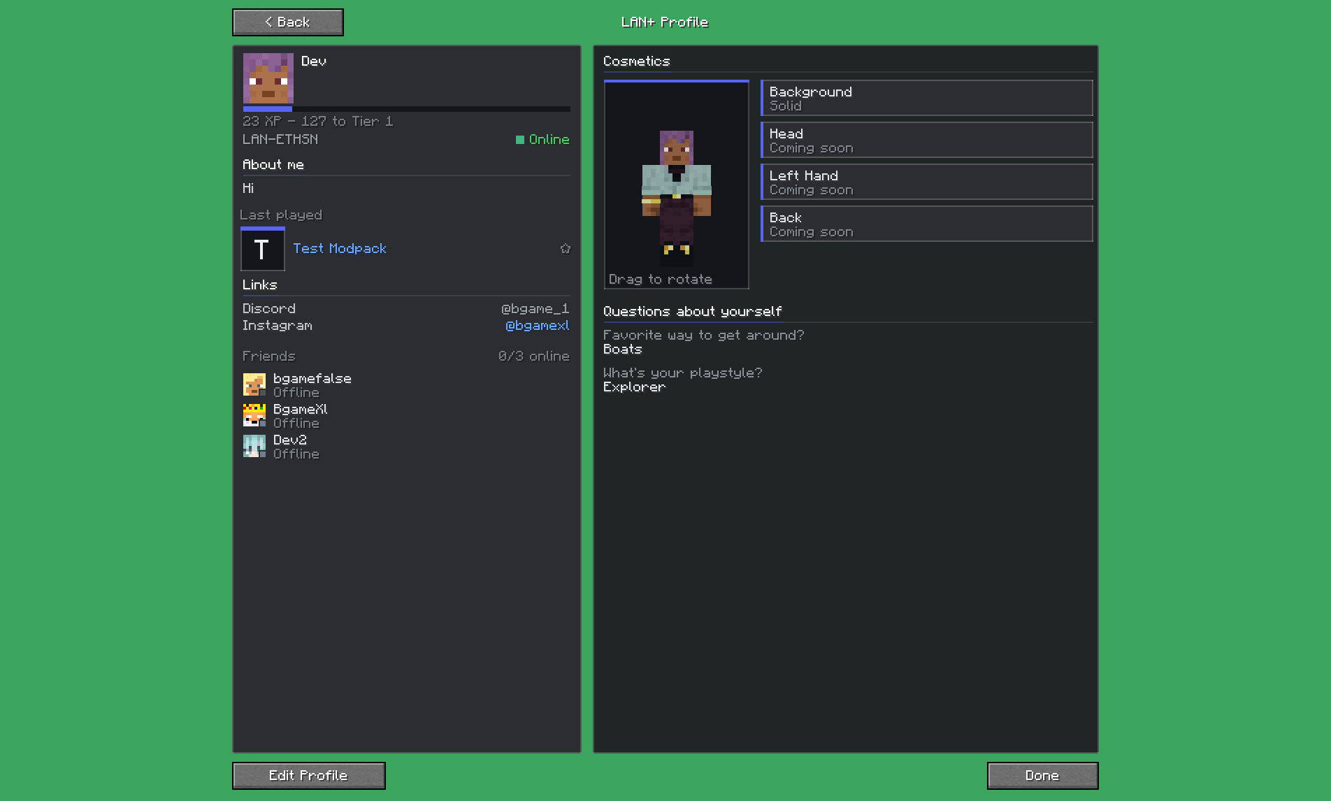 Steam-like Profile