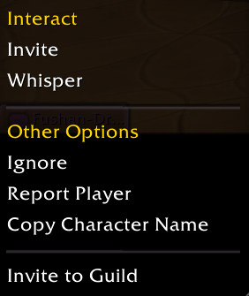 Right Click Whisper Frame