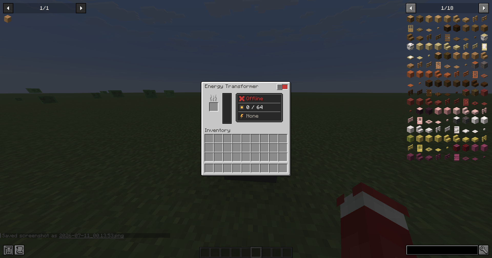 You can use fuel like coal or lava or the FE.