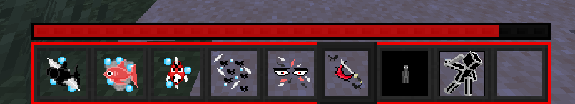 zoomed in hotbar