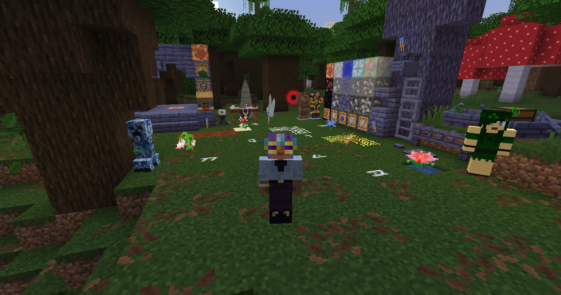 Showcases many blocks and items from the mod!