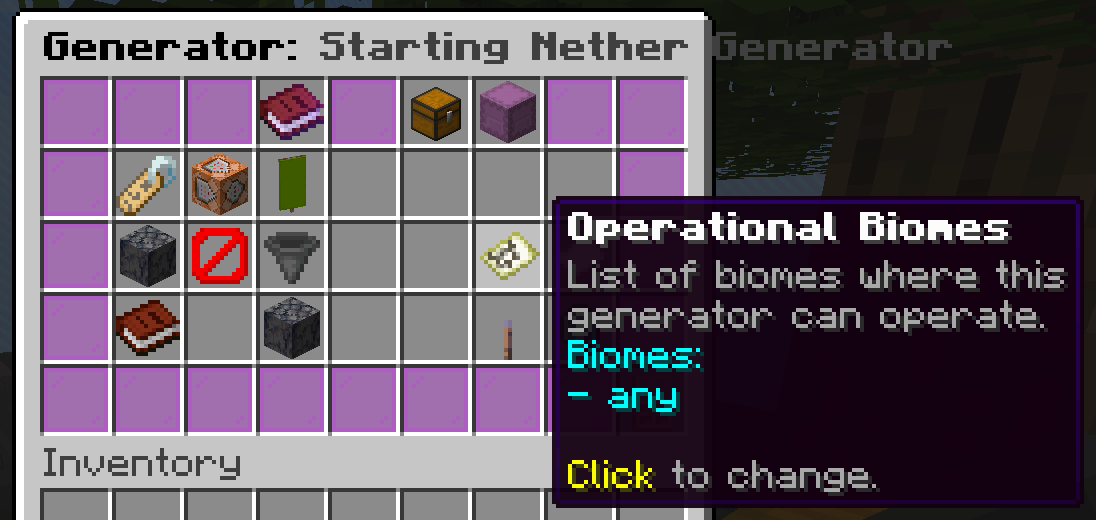 There are lots of options for how to configure generators, including biome limits