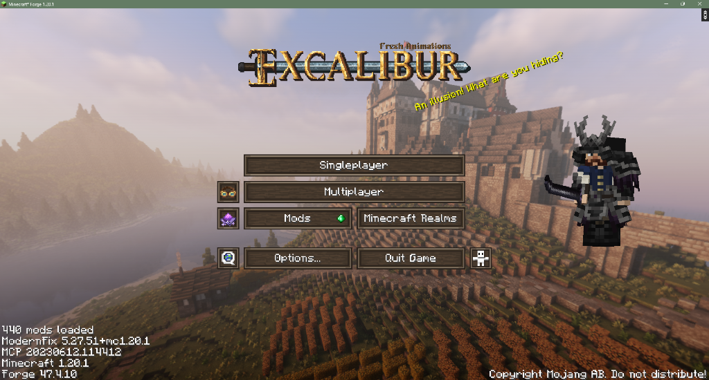 Thumbnail See your customized character, armor, and weapons rendered natively on the main menu! Fully compatible with custom resource packs, weapons from Better Combat, and Entity Model Features (EMF).