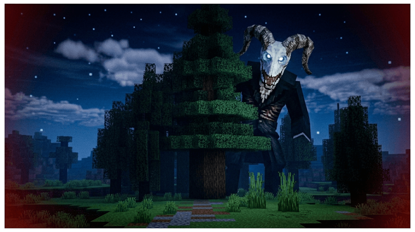The Goatman Stalker MCBE Minecraft PE Addons