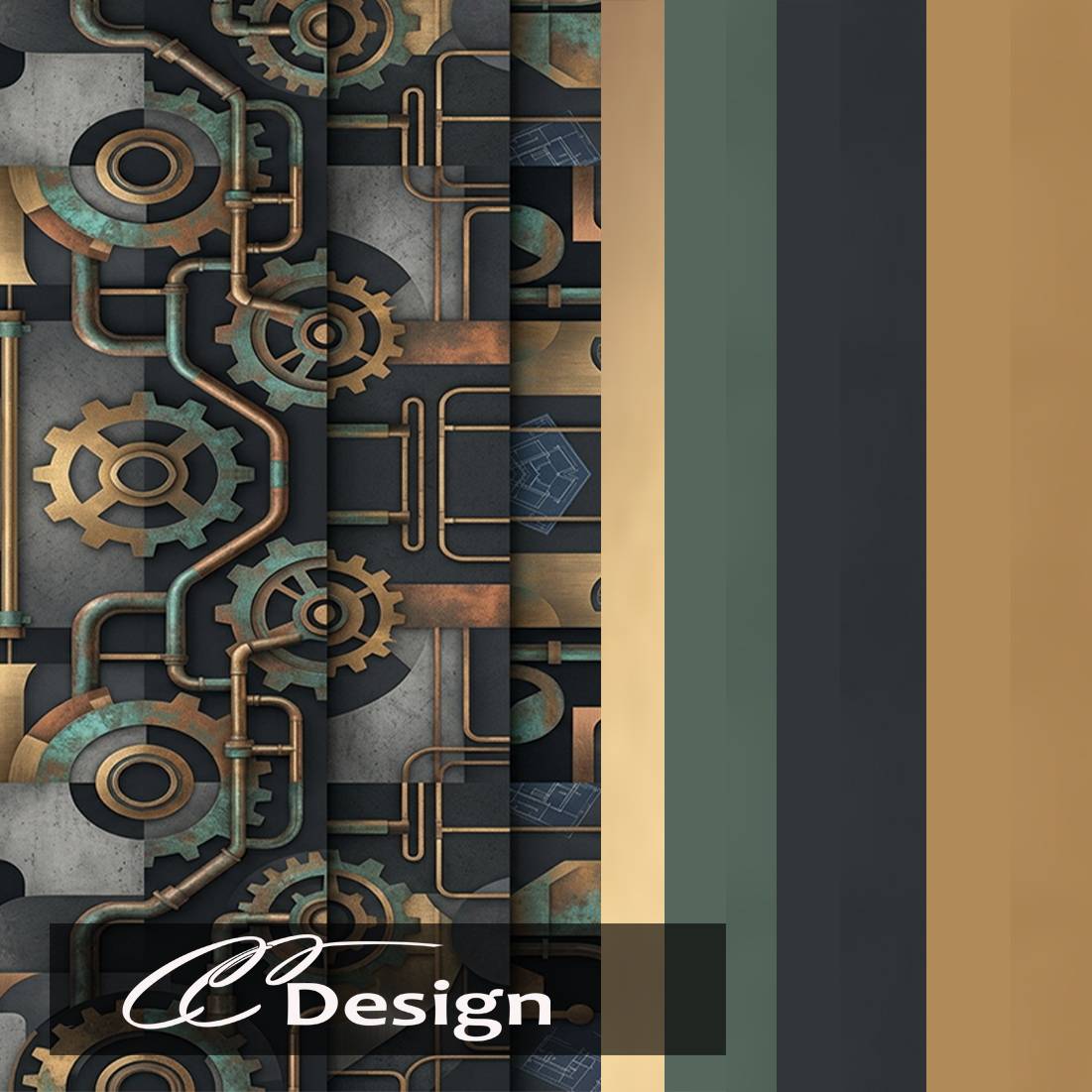- 1 patterned wallpaper - spans 4 tiles - seamless pattern - 7 solid-color wallpapers - base game compatible