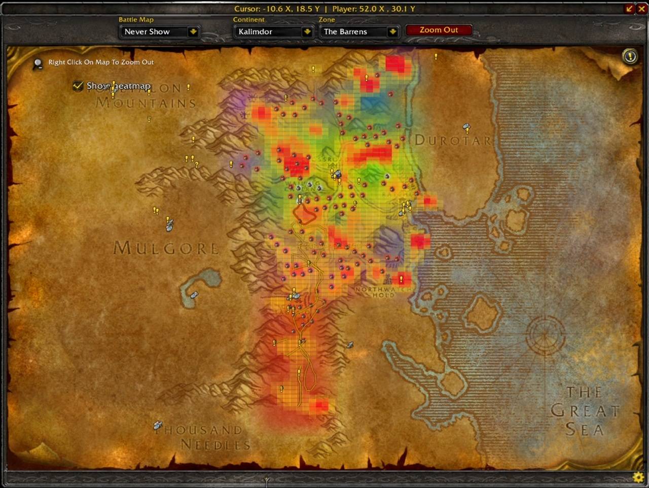 Use with other map addons.