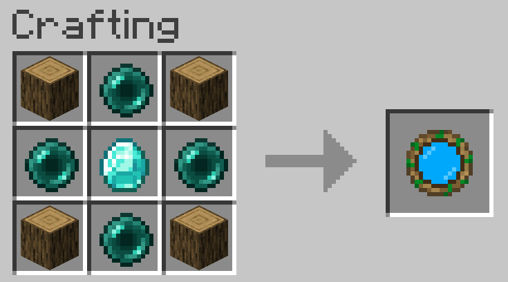 The magic mirror is an infinite use item that can be crafted like this: