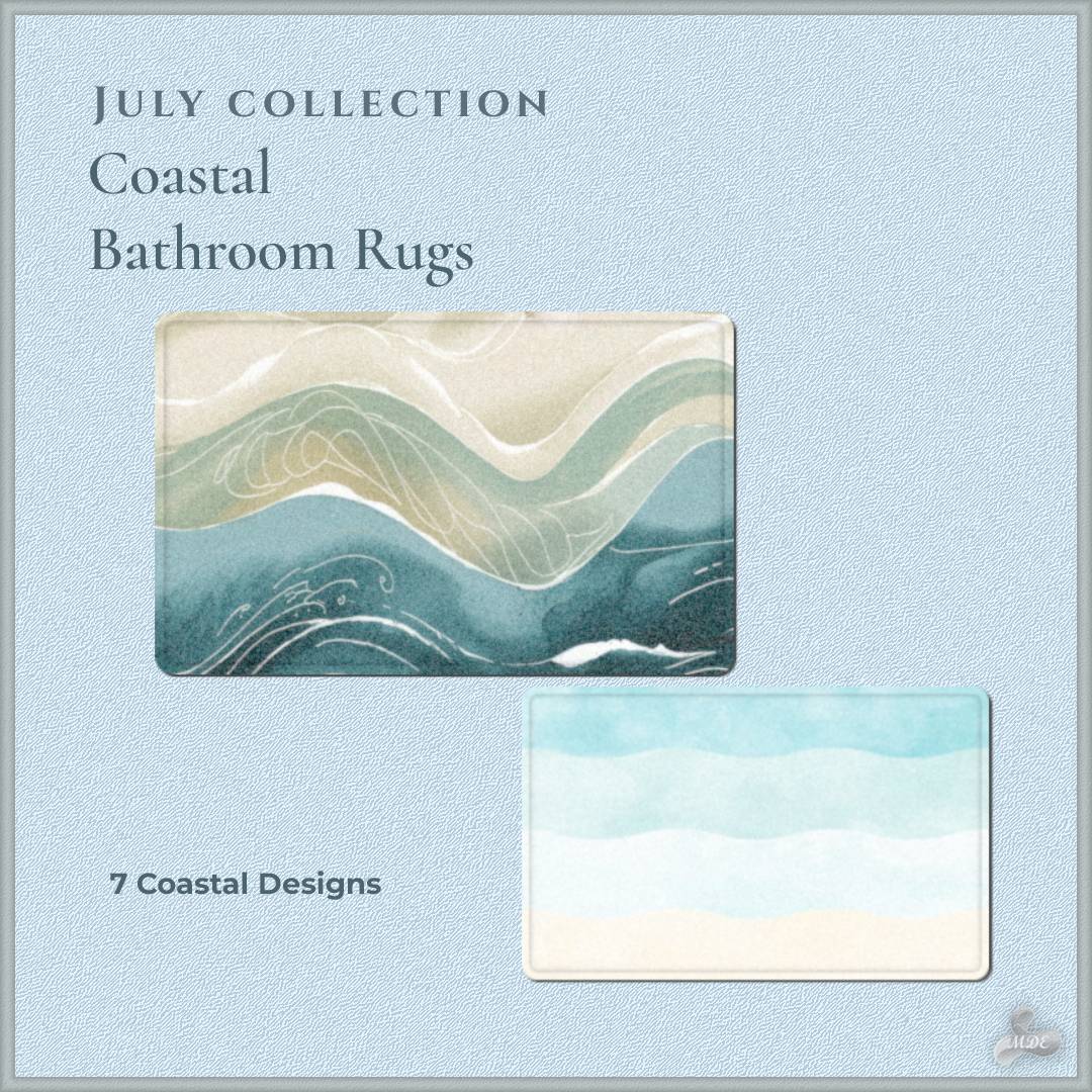 Coastal Bathroom Rugs