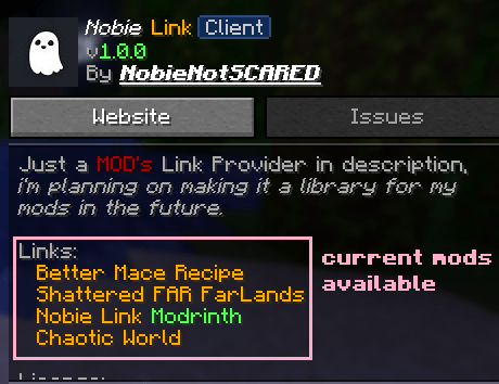 Mod Menu Description