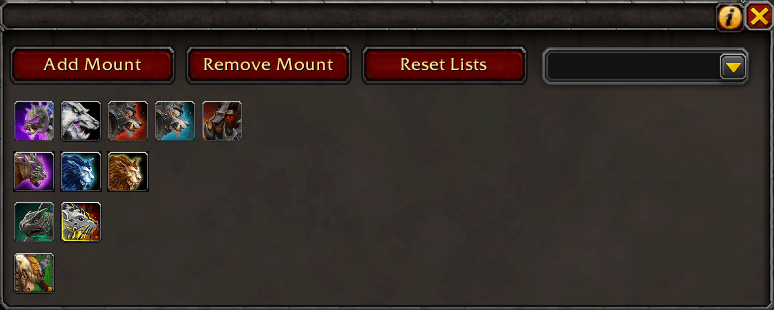 Mount Macro Menu