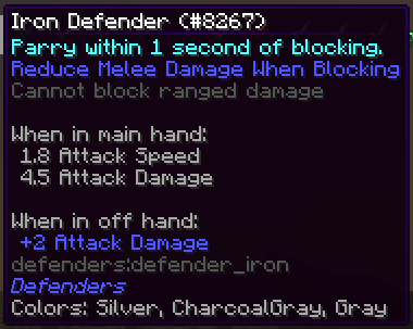 Example Description for Iron Defender