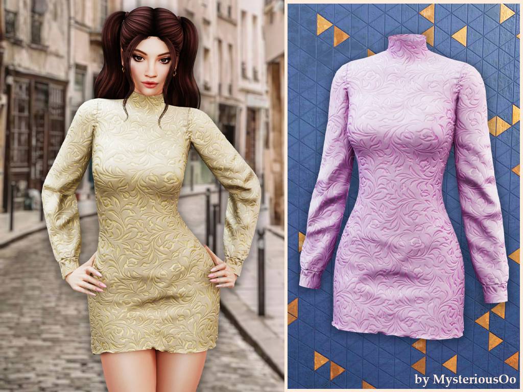 MysteriousOoEmbossedTurtleneckMiniDress2205.jpg