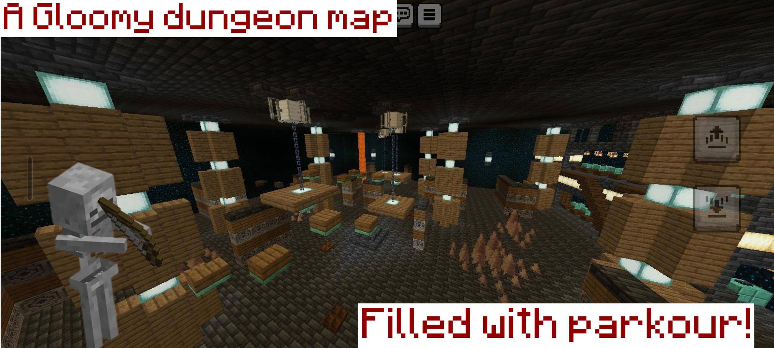 A Gloomy Dungeon map, Filled with parkour!