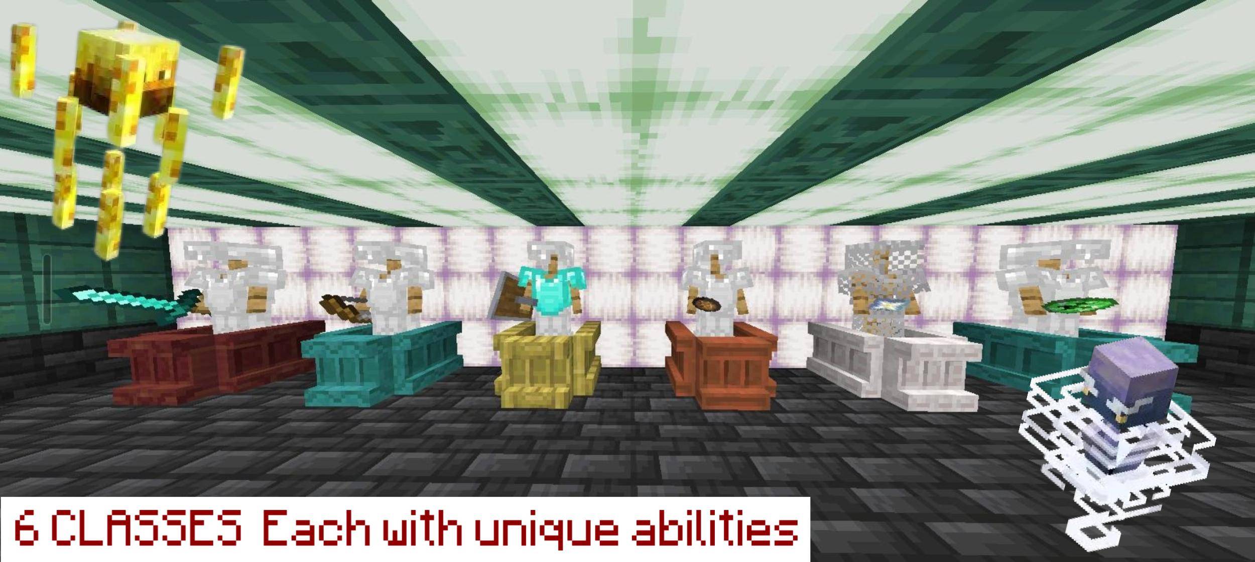 6 Classes each with unique abilities