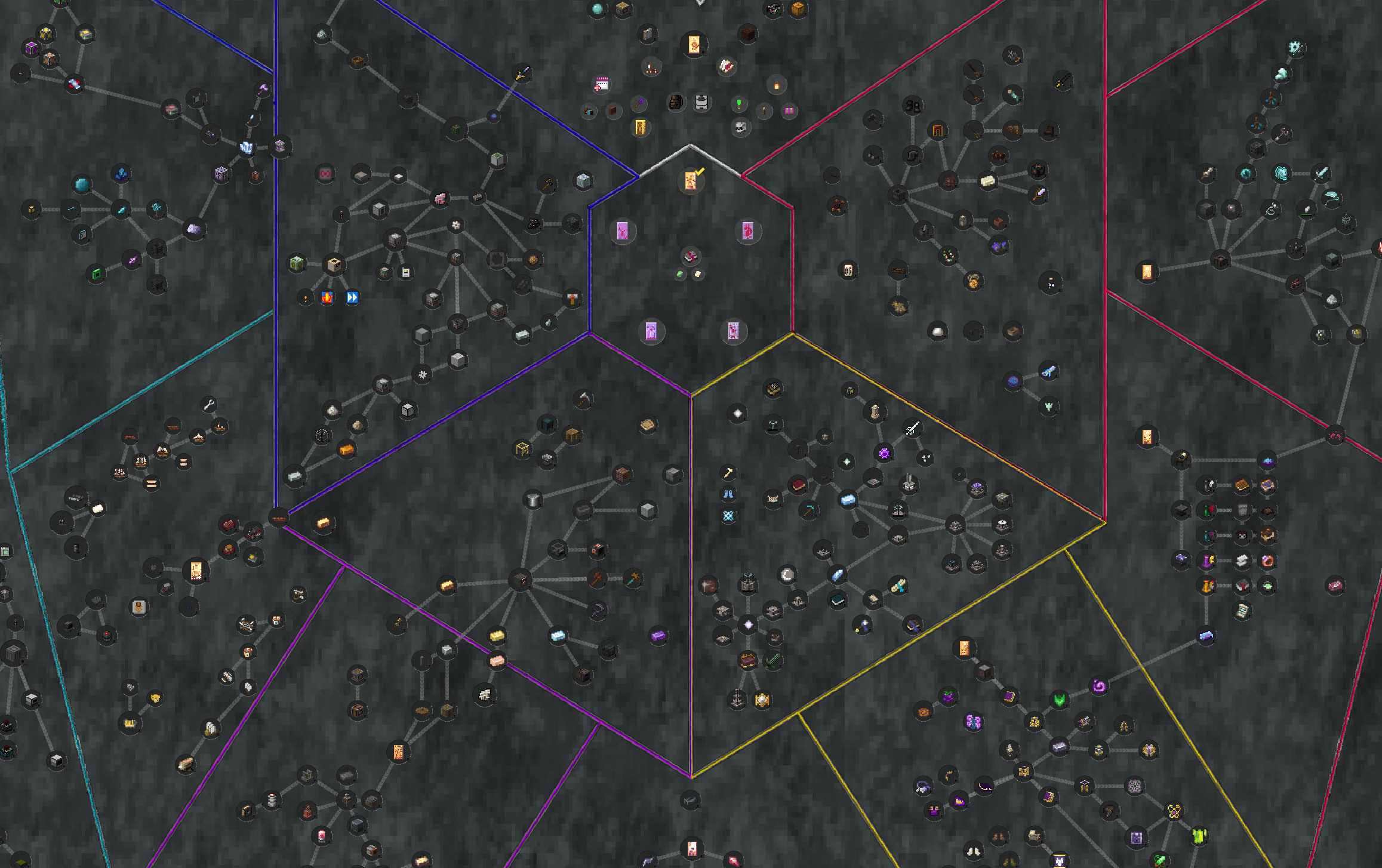 Example of how the theme looks with quests from Concatenation.