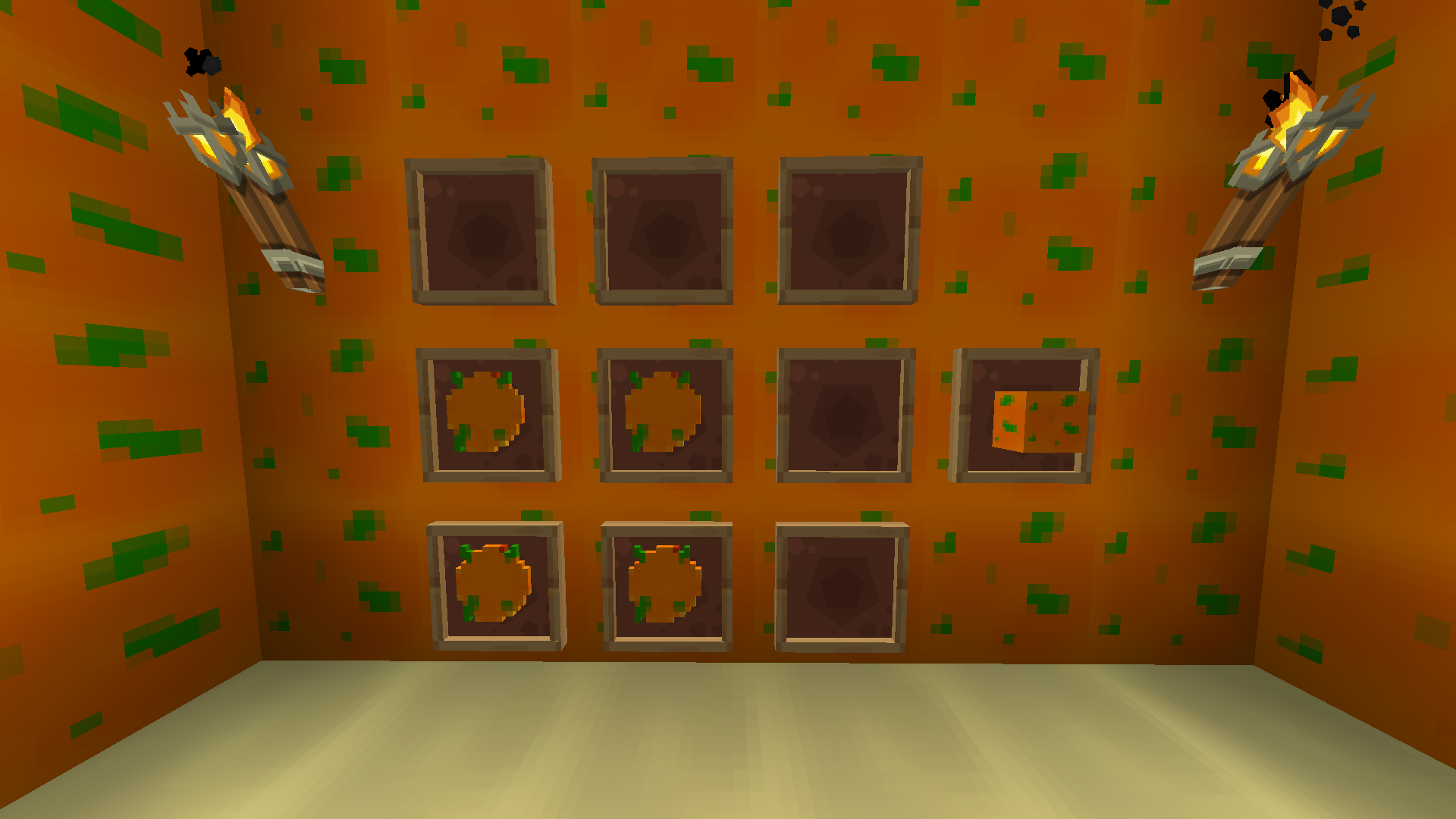 Crafting Recipe for Block of Carrots