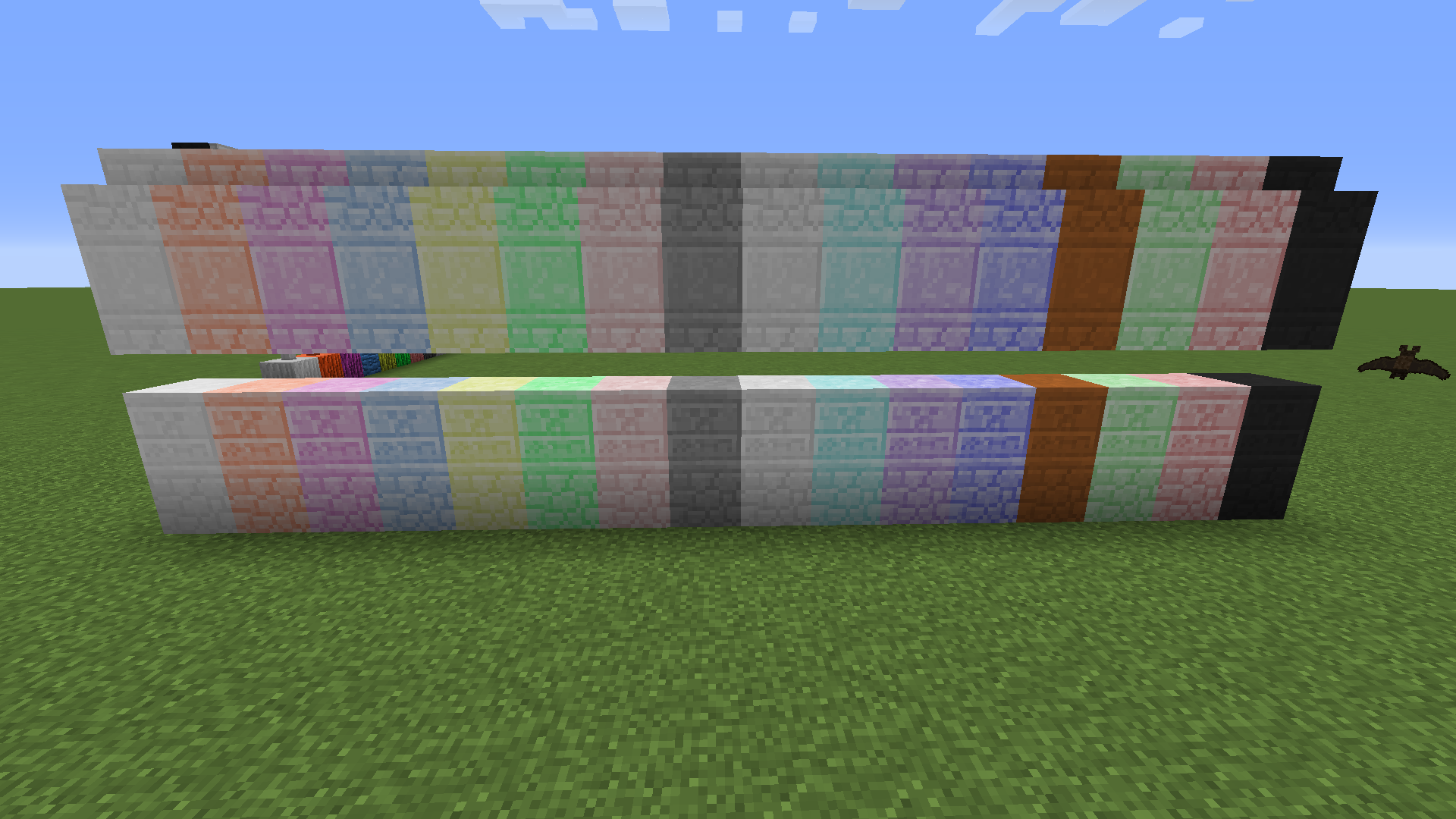 Мод на разноцветные блоки