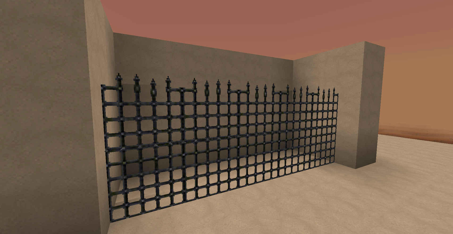 fancy and spiky iron bars