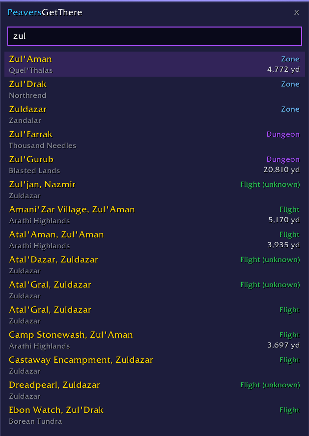 Full fuzzy search